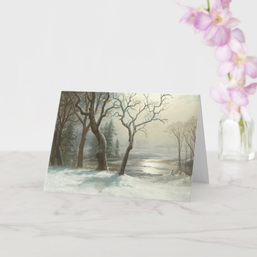 Winter in Yosemite by Albert Bierstadt Winter カード (蘭)