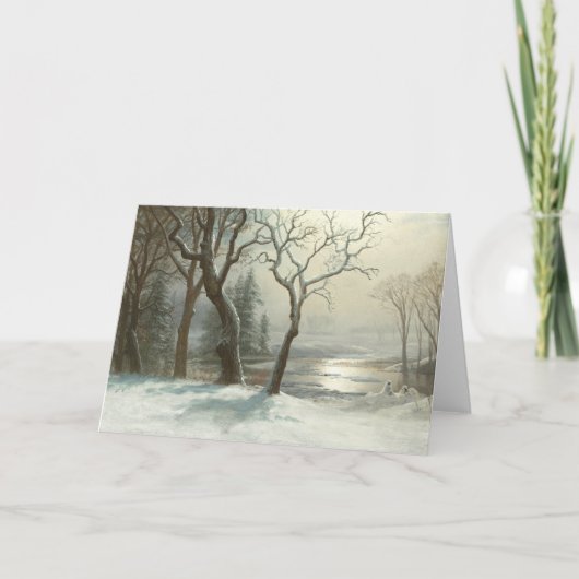 Winter in Yosemite by Albert Bierstadt Winter カード (正面)