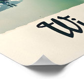 Winter in Yugoslavia Vintage Ski Poster - Framed ポスター (角)