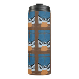 Winter Insulated Bottle - Snow Globe by the Window タンブラー