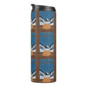Winter Insulated Bottle - Snow Globe by the Window タンブラー (回転右)