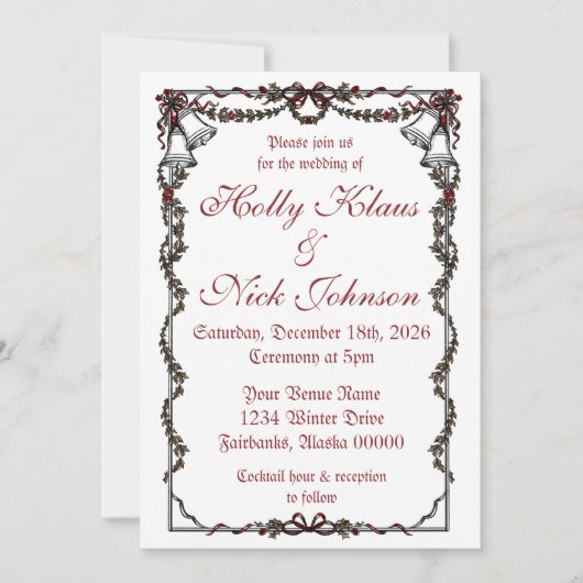 Winter Invite 招待状 (正面)