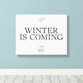 Winter Is Coming キャンバスプリント (インサイチュ (ウッドフロア))