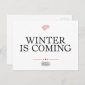 Winter Is Coming ポストカード (正面/裏面)