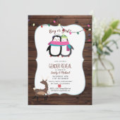 Winter Its TWINS Birth Announcement招待状 招待状 (スタンド正面)