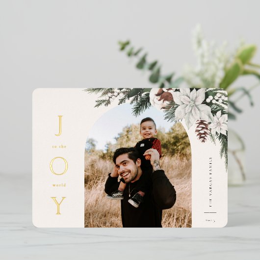 Winter Joy Archの写真 箔シーズンカード (立ち正面)