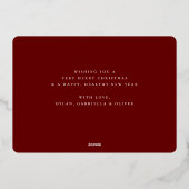 Winter Joy Archの写真 箔シーズンカード (裏面)