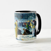 Winter Joy – Bellows Ice Skating Mug マグカップ (正面右)