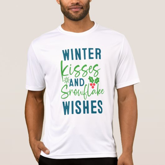 Winter Kisses And Snowflake Wishes-51963 Tシャツ (正面)