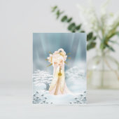 Winter kokeshi ポストカード (スタンド正面)