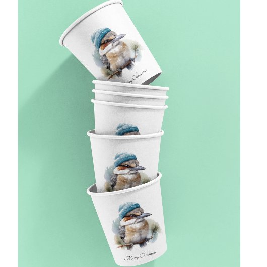 Winter Kookaburra Wishes, custom 紙コップ