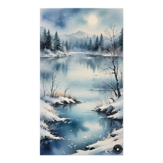 Winter Lake Print フォトプリント (正面)