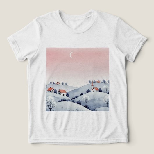 Winter landscape トライブレンドＴシャツ (デザイン正面)