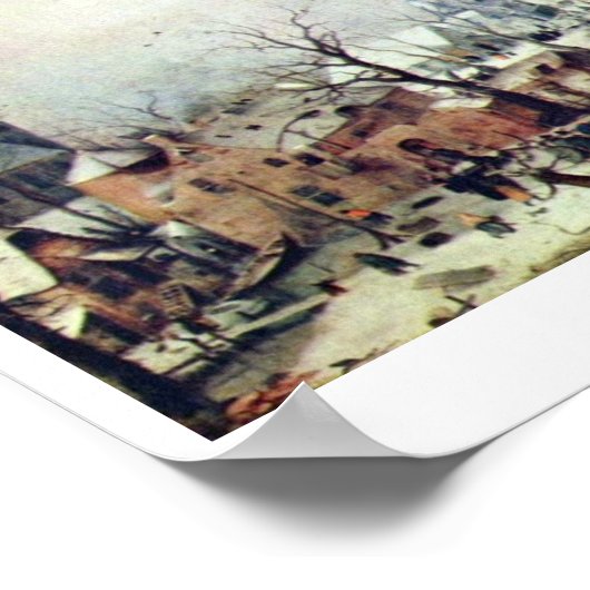 Winter Landscape By Avercamp Hendrik ポスター (角)