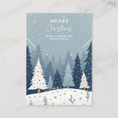 Winter Landscape Christmas Jewelry Display TM26 名刺 (正面)
