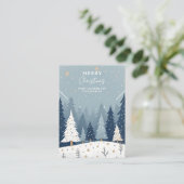 Winter Landscape Christmas Jewelry Display TM26 名刺 (スタンド正面)