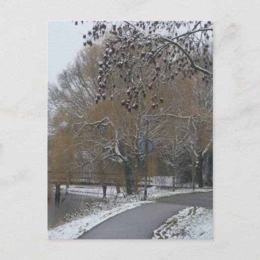 Winter Landscape DIY Postcard シーズンポストカード (正面)