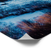 Winter landscape in Carpathian Mountain. Bran, Rom ポスター (角)