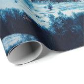 Winter landscape in Carpathian Mountain. Bran, Rom ラッピングペーパー (ロールコーナー)