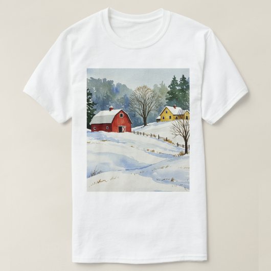 Winter landscape tシャツ (デザイン正面)