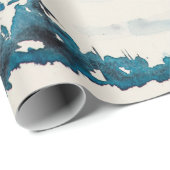 Winter landscape with mountain village covered wit ラッピングペーパー (ロールコーナー)