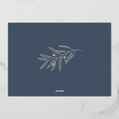 Winter Laurel | Tis the Season Photo 箔シーズンカード (裏面)