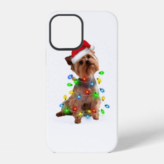 Winter Light Yorkie Xmas Color Light iPhone 12ケース