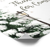 Winter Little Baby Clothes Thank you for Coming ポスター (角)