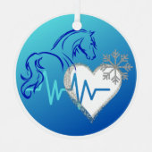 Winter Logo Multiple Ornament Options メタルオーナメント (正面)