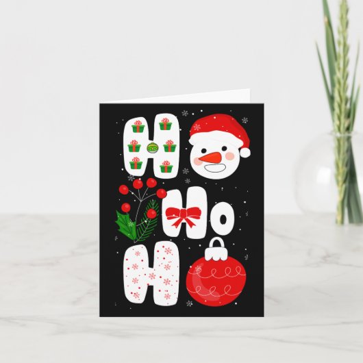 Winter Magic Design Retro Winter Christmas Vector カード (正面)