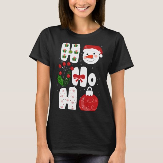 Winter Magic Design Retro Winter Christmas Vector Tシャツ (正面)