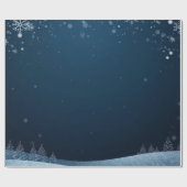 Winter Magic – Enchanted Snowy Night Design ラッピングペーパー (フラット)