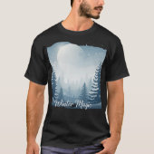 Winter Magic Shirt | Aesthetic Snow Scene Tee | Pe Tシャツ (正面)