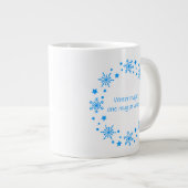 Winter Magic Snowflake Wreath Coffee Mug ジャンボコーヒーマグカップ (正面右)