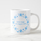 Winter Magic Snowflake Wreath Coffee Mug ジャンボコーヒーマグカップ (右)