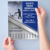 Winter Maintenance Snow Removal Price List チラシ (手)