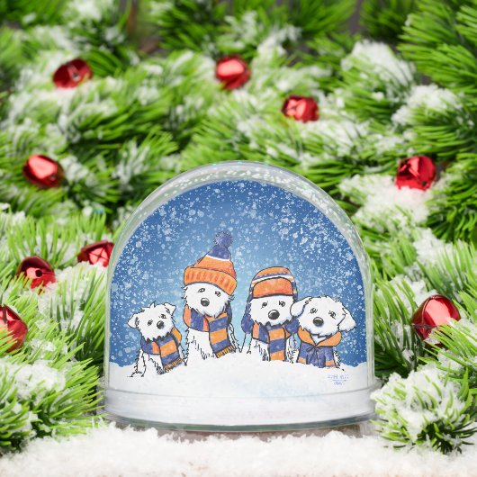 Winter Maltese Christmas Art (クリスマス)