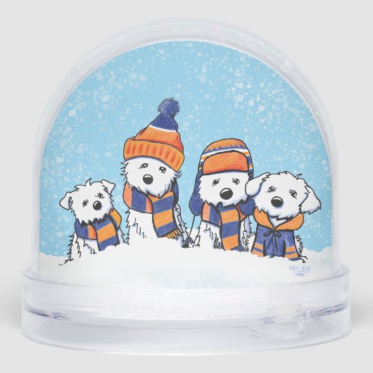 Winter Maltese Christmas Art (裏面)