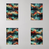Winter Marble Gallery – Framed Christmas Print Set (正面)