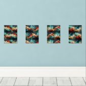 Winter Marble Gallery – Framed Christmas Print Set (ウッドフロア)