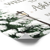 Winter Merry Little Baby Clothes Welcome ポスター (角)