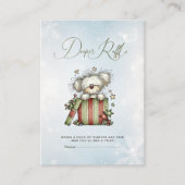 Winter Merry Puppy Diaper Raffle Card - Christmas エンクロージャーカード (正面)