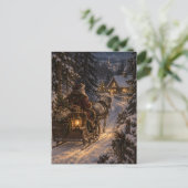 Winter Messenger Christmas Postcard ポストカード (スタンド正面)