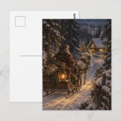 Winter Messenger Christmas Postcard ポストカード (正面/裏面)