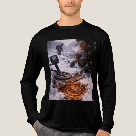 Winter Metal Detecting Long Sleeve トライブレンドＴシャツ (正面)