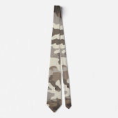 Winter Military Camouflage Pattern ネクタイ (正面)