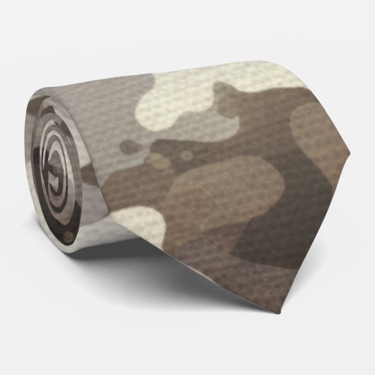 Winter Military Camouflage Pattern ネクタイ (ロール)
