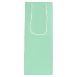 Winter Mint Solid Color ワインギフトバッグ