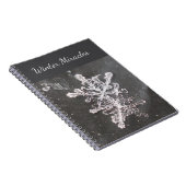 Winter Miracles Snowflake Photo Spiral Notebook ノートブック (右側)