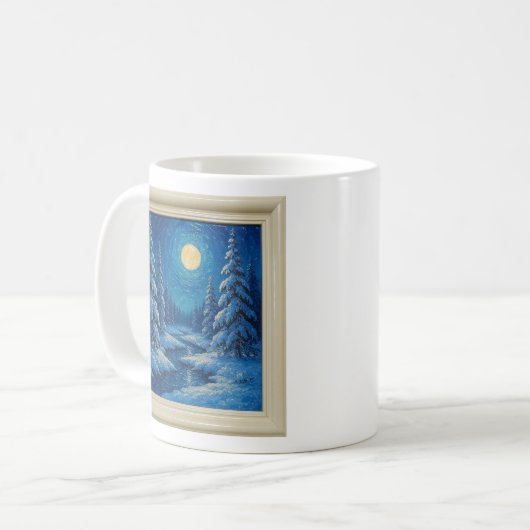 Winter Moonlight Mug コーヒーマグカップ (正面左)